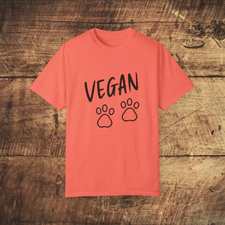 Vegan Paws Garment-Dyed T-shirt Printify