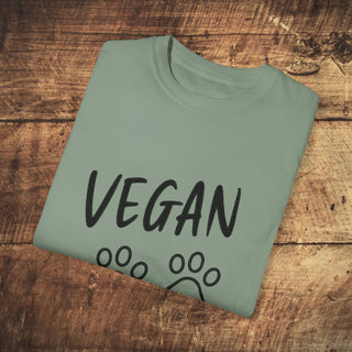 Vegan Paws Garment-Dyed T-shirt Printify