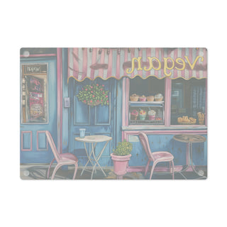 Vegan Market Tempered Glass Cutting Board Printify