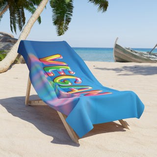 Vegan Beach Towel Printify