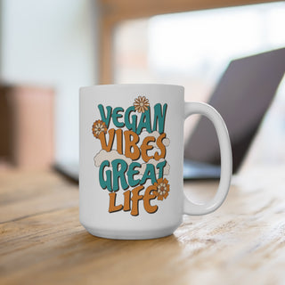 Vegan Vibes Coffee Mug 15oz Printify