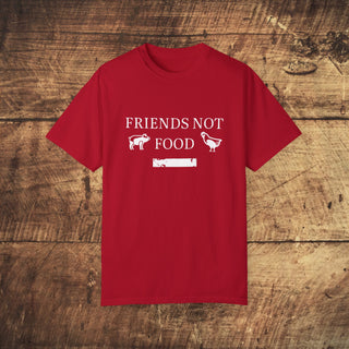 Friends Not Food Garment-Dyed T-shirt Printify