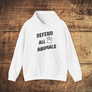 Defend All Animals Heavy Blend™ Hooded Sweatshirt Printify