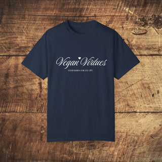 Vegan Virtues Garment-Dyed T-shirt Printify