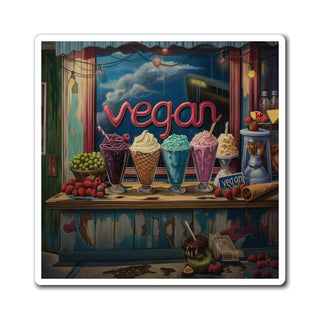 Vegan Ice Cream Magnet Printify