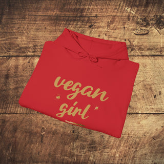 Vegan Girl Heavy Blend™ Hooded Sweatshirt Printify