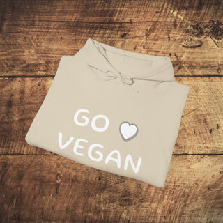 Go Vegan Heavy Blend™ Hooded Sweatshirt Printify