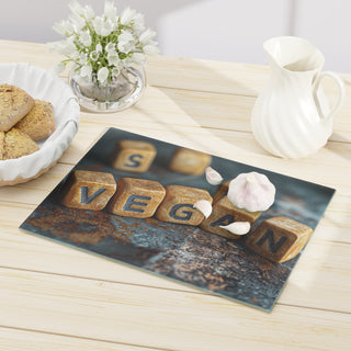 Vegan Tempered Glass Cutting Board Printify