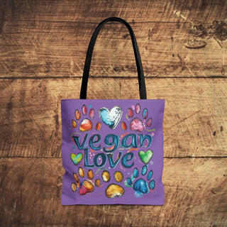 Vegan Love Tote Bag Printify