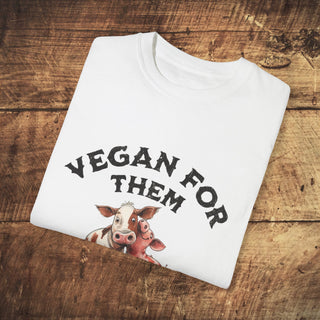 Vegan For Them Garment-Dyed T-shirt Printify