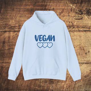 Vegan Hearts Heavy Blend™ Hooded Sweatshirt Printify