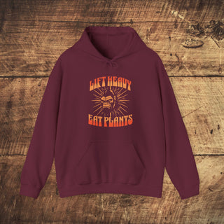 Lift Heavy Eat Plants Heavy Blend™ Hooded Sweatshirt Printify