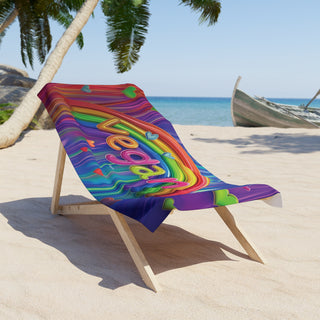 Vegan Beach Towel Printify