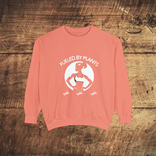 Fueled By Plants Garment-Dyed Sweatshirt Printify