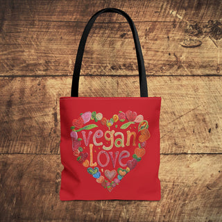 Vegan Love Tote Bag Printify