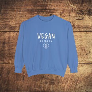 Vegan Athlete Garment-Dyed Sweatshirt Printify