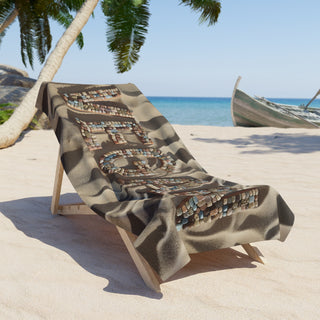 Vegan Beach Towel Printify