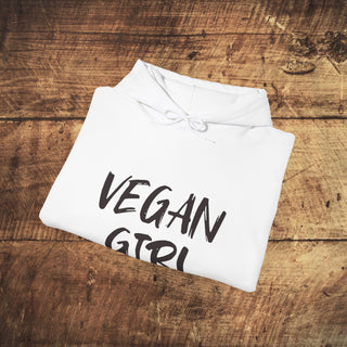 Vegan Girl Heavy Blend™ Hooded Sweatshirt Printify