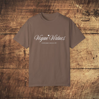 Vegan Virtues Garment-Dyed T-shirt Printify