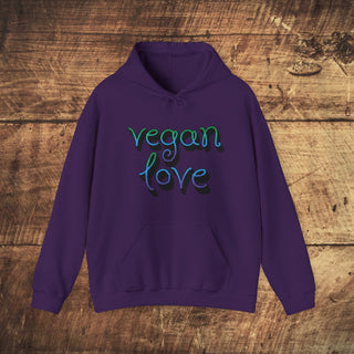 Vegan Love Heavy Blend™ Hooded Sweatshirt Printify