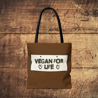 Vegan For Life Tote Bag Printify