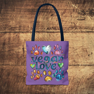 Vegan Love Tote Bag Printify