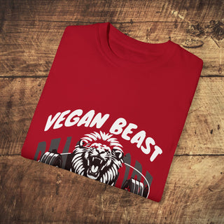 Vegan Beast Garment-Dyed T-shirt Printify