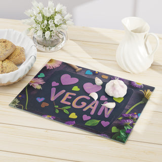 Vegan Tempered Glass Cutting Board Printify