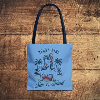 Vegan Girl Tote Bag Printify