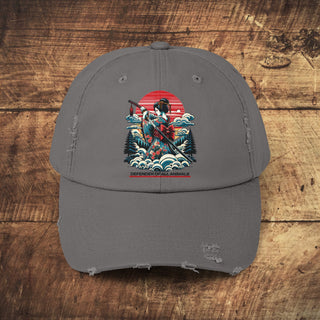 Defender of Animals Unisex Distressed Cap Printify