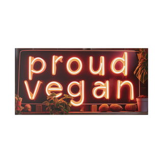 Proud Vegan Classic Stretched Canvas (ONE SIZE 40X20)