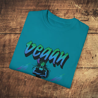 Vegan Athlete Garment-Dyed T-shirt Printify