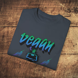 Vegan Athlete Garment-Dyed T-shirt Printify