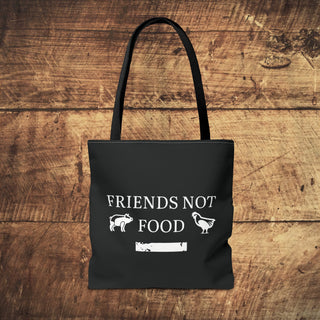 Friends Not Food Tote Bag Printify