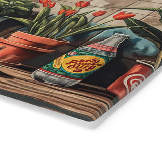 Plant-based Only Tempered Glass Cutting Board Printify