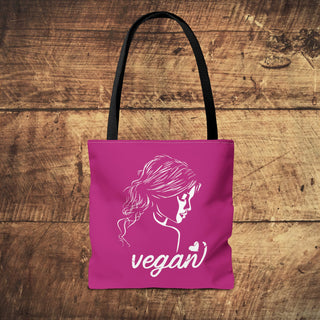 Vegan Girl Tote Bag Printify