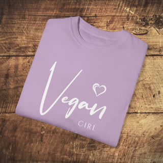 Vegan Girl Garment-Dyed T-shirt Printify