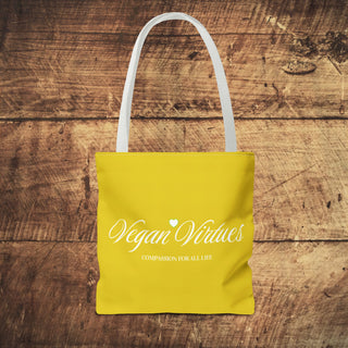 Vegan Virtues Tote Bag Printify