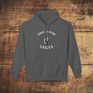 Proud To Be Vegan Unisex Midweight Softstyle Fleece Hoodie