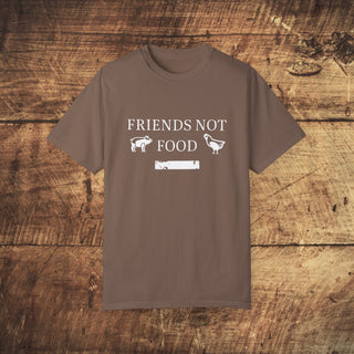 Friends Not Food Garment-Dyed T-shirt Printify