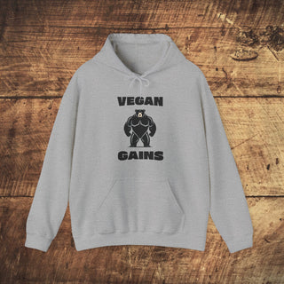 Vegan Gains Heavy Blend™ Hooded Sweatshirt Printify