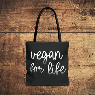 Vegan For Life Tote Bag Printify