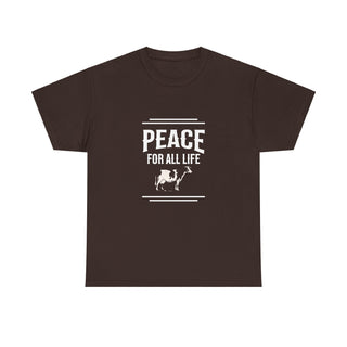 Peace For All Life Unisex Heavy Cotton Tee