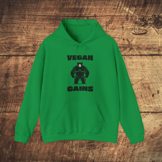 Vegan Gains Heavy Blend™ Hooded Sweatshirt Printify