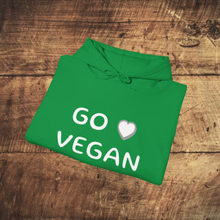 Go Vegan Heavy Blend™ Hooded Sweatshirt Printify