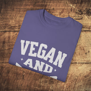 Vegan And Proud Garment-Dyed T-shirt Printify