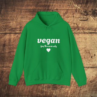 Vegan For The Animals Heavy Blend™ Hooded Sweatshirt Printify