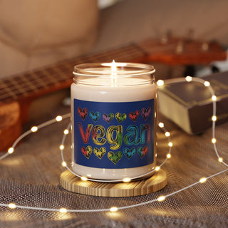 Vegan Hearts Scented Soy Candle, 9oz