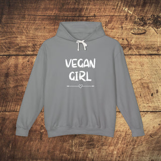 Vegan Girl Unisex Lightweight Hooded Sweatshirt