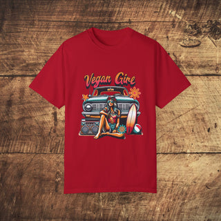 Vegan Girl Garment-Dyed T-shirt Printify